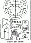coloring picture of measuring  instruments